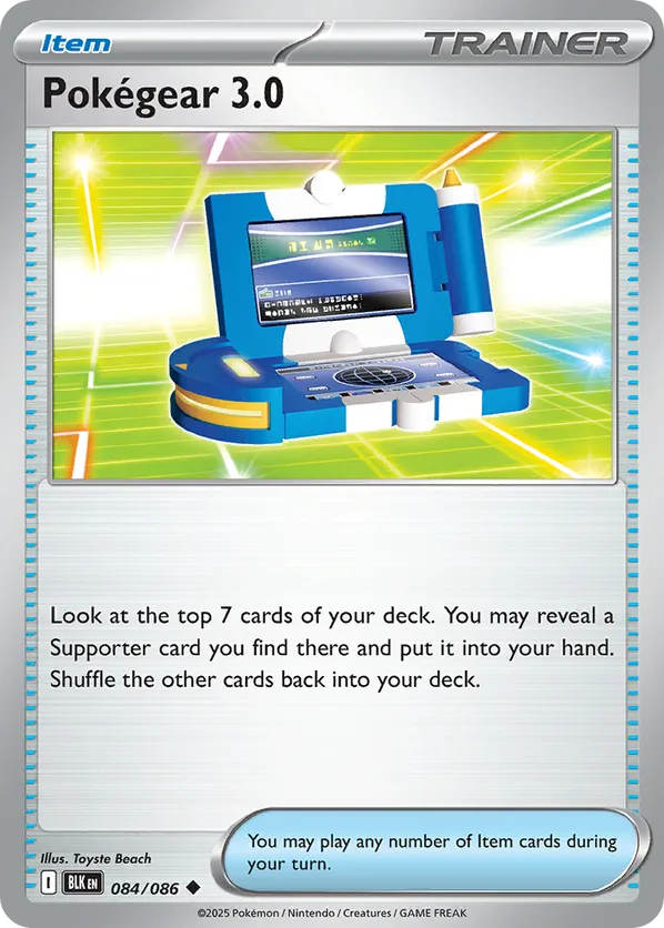 Pokegear 3.0 084/086 - Black Bolt (NO)
