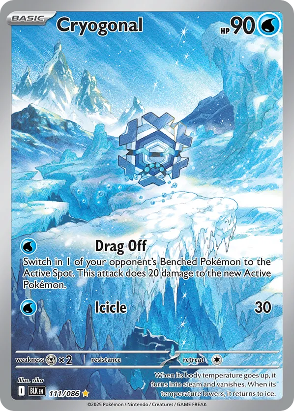 Cryogonal 111/086 - Black Bolt (HO)
