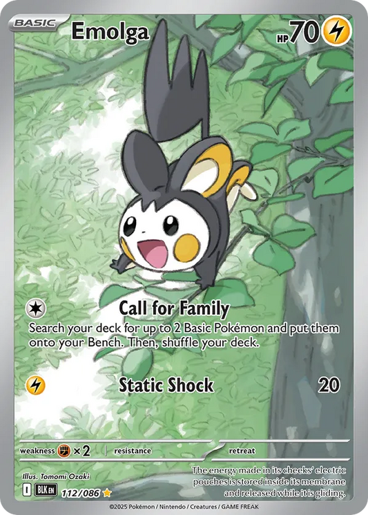 Emolga 112/086 - Black Bolt (HO)