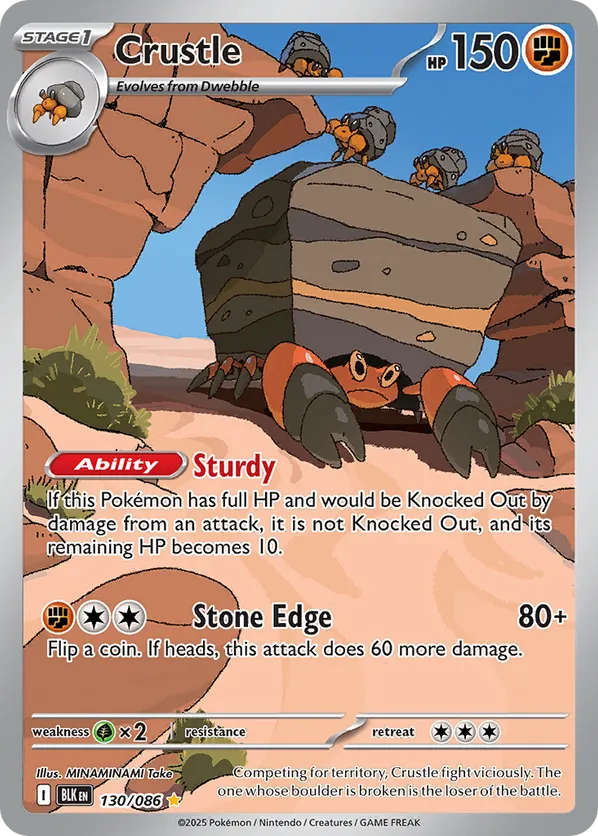 Crustle 130/086 - Black Bolt (HO)