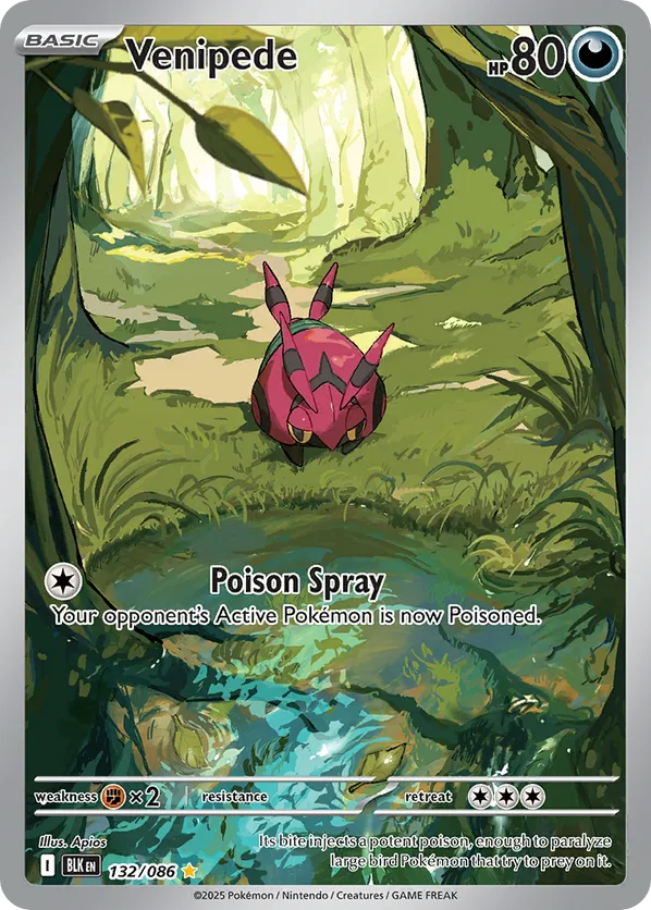 Venipede 132/086 - Black Bolt (HO)
