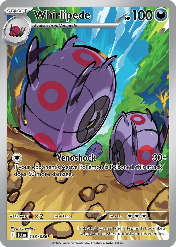 Whirlipede 133/086 - Black Bolt (HO)