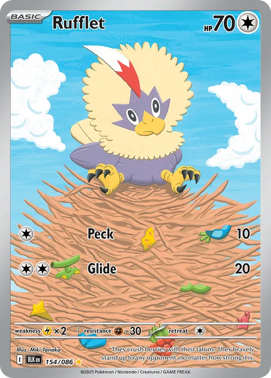 Rufflet 154/086 - Black Bolt (HO)
