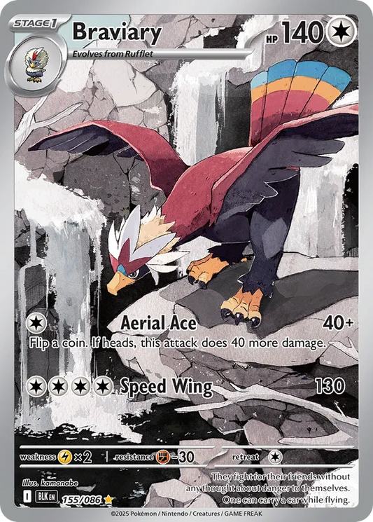 Braviary 155/086 - Black Bolt (HO)