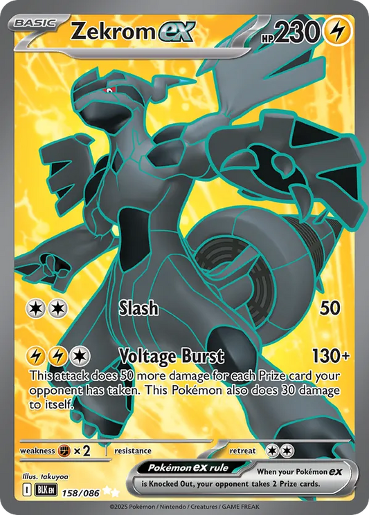 Zekrom ex 158/086 - Black Bolt (HO)