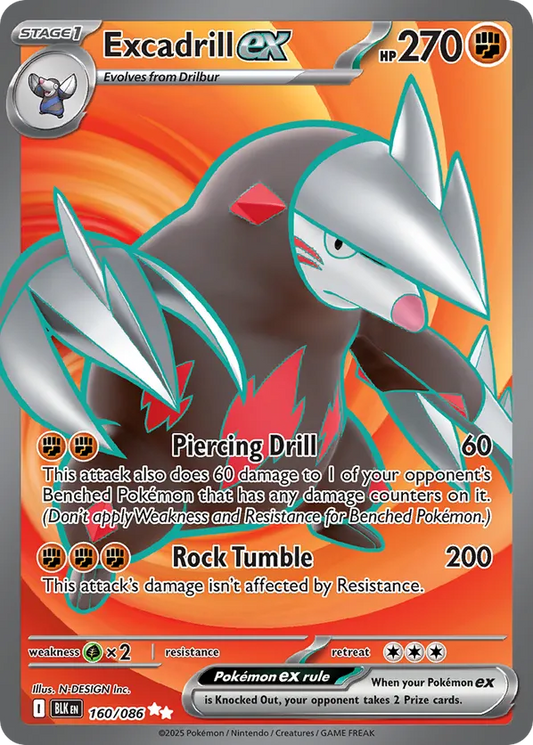 Excadrill ex 160/086 - Black Bolt (HO)