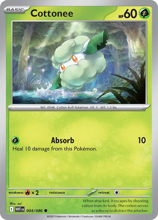 Cottonee (Poke Ball Pattern) 004/086 - White Flare (HO)