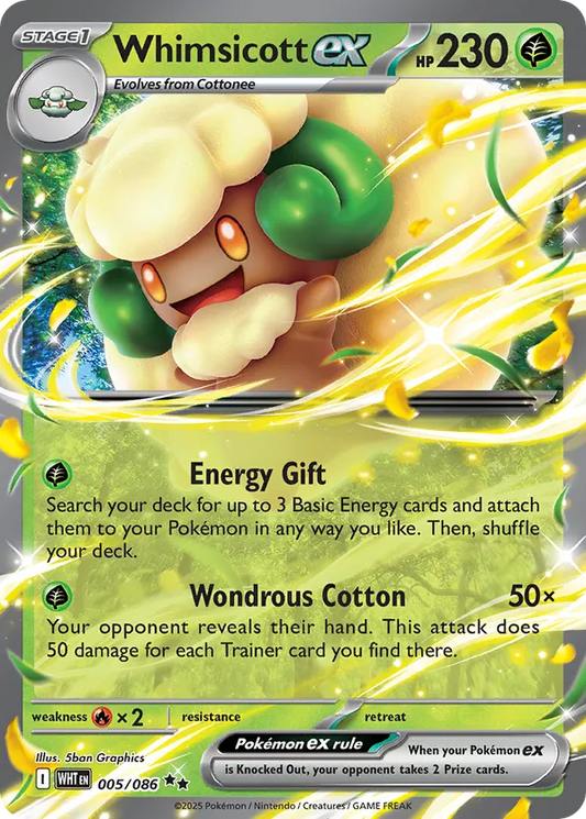 Whimsicott ex 005/086 - White Flare (HO)