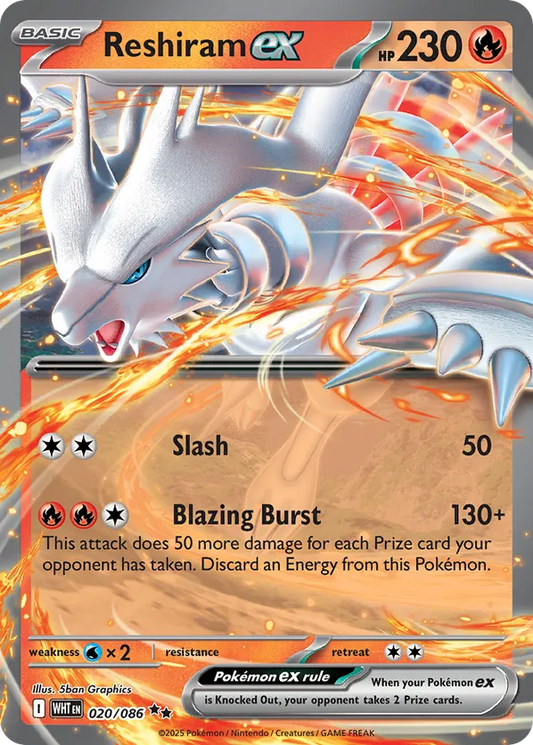 Reshiram ex 020/086 - White Flare (HO)