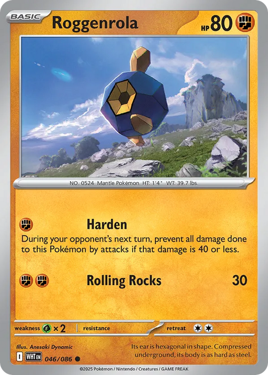 Roggenrola (Poke Ball Pattern) 046/086 - White Flare (HO)