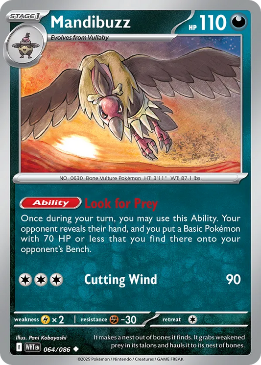 Mandibuzz (Poke Ball Pattern) 064/086 - White Flare (HO)