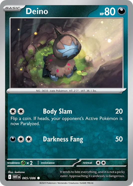 Deino (Poke Ball Pattern) 065/086 - White Flare