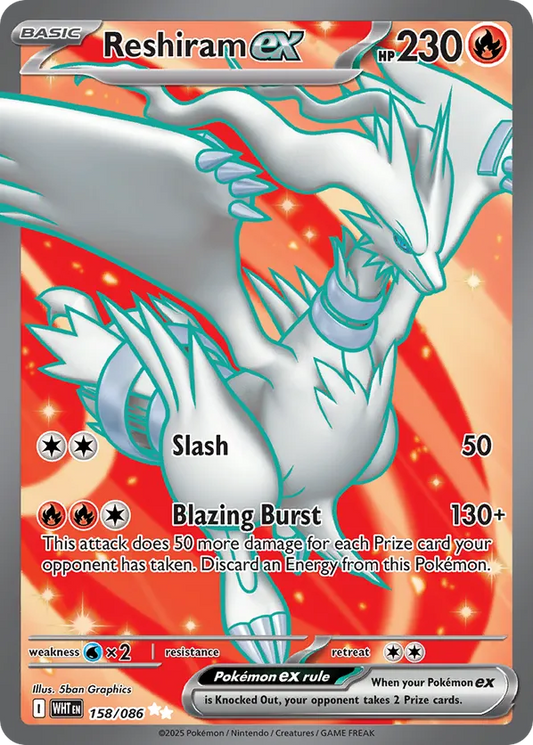 Reshiram ex 158/086 - White Flare (HO)