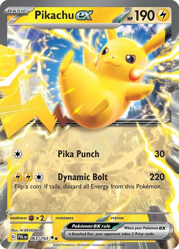 Pikachu ex (Holiday Calendar) 063/193 - Miscellaneous Cards & Products (HO)