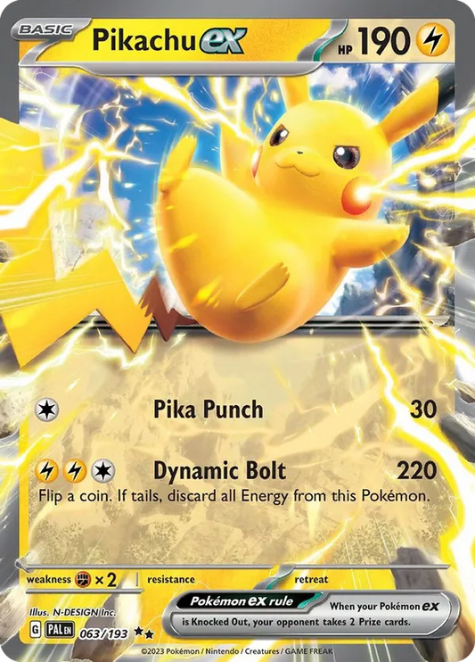 Pikachu ex (Holiday Calendar) 063/193 - Miscellaneous Cards & Products (HO)