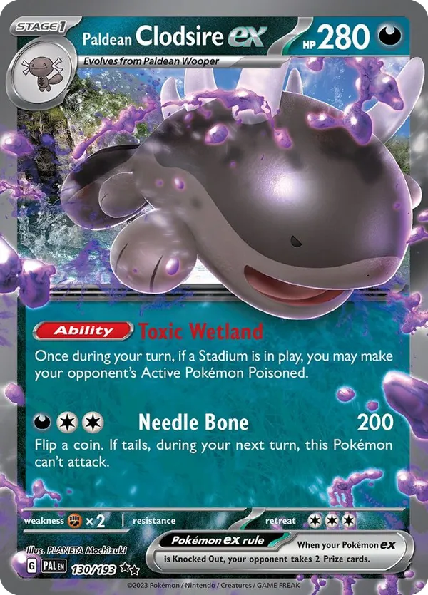 Paldean Clodsire ex 130/193 - Paldea Evolved (HO)