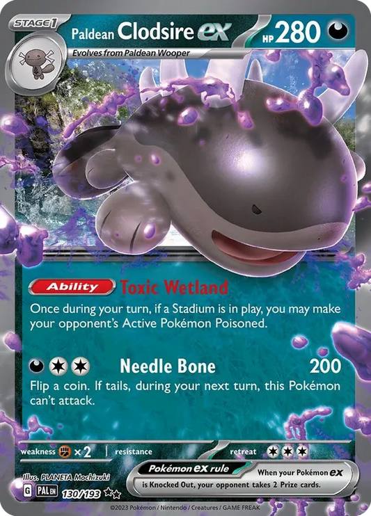Paldean Clodsire ex 130/193 - Paldea Evolved (HO)