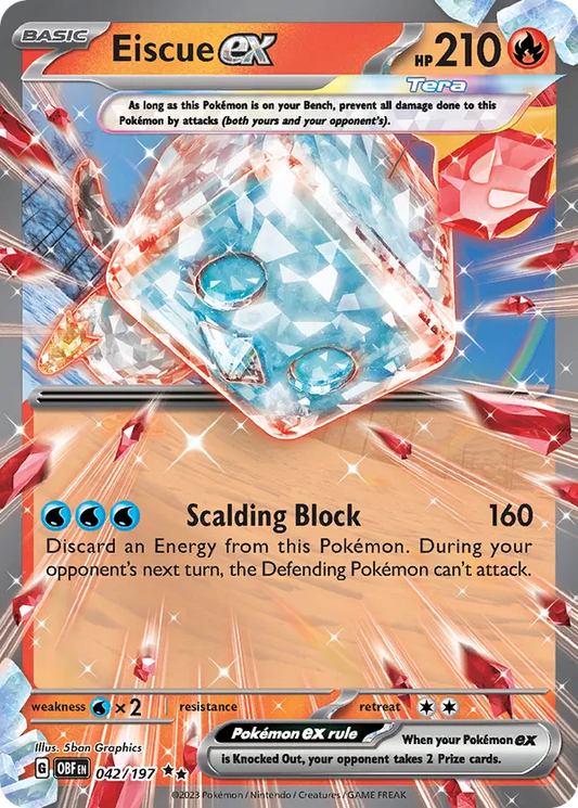 Eiscue ex 042/197 - Obsidian Flames (HO)