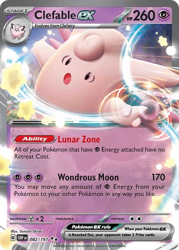 Clefable ex 082/197 - Obsidian Flames (HO)