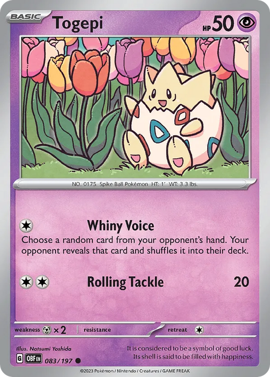 Togepi 083/197 - Obsidian Flames (NO)