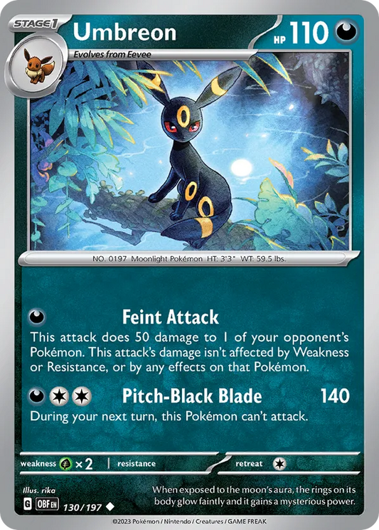 Umbreon 130/197 - Obsidian Flames (NO)