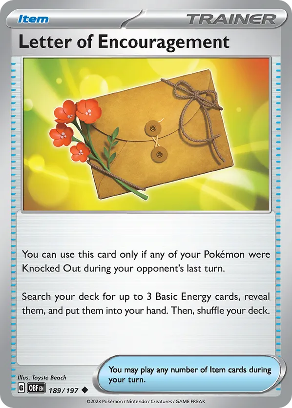 Letter of Encouragement 189/197 - Obsidian Flames (NO)