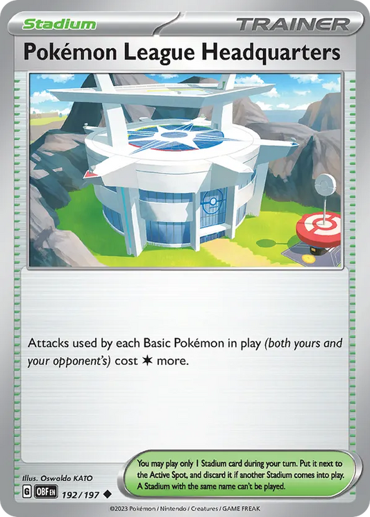 Pokemon League Headquarters 192/197 - Obsidian Flames (NO)