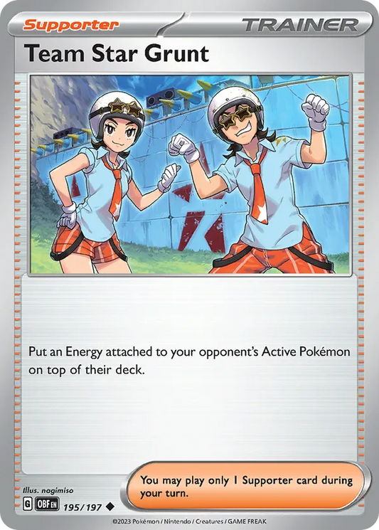 Team Star Grunt 195/197 - Obsidian Flames (RH)