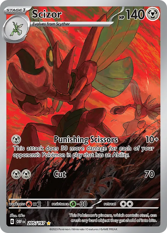 Scizor 205/197 - Obsidian Flames (HO)