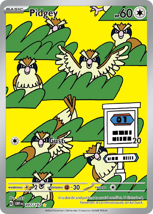 Pidgey 207/197 - Obsidian Flames (HO)