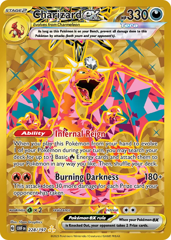 Charizard ex 228/197 - Obsidian Flames (HO)