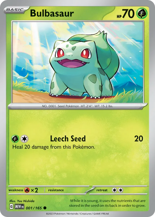 Bulbasaur 001/165 - SV: 151 (RH)