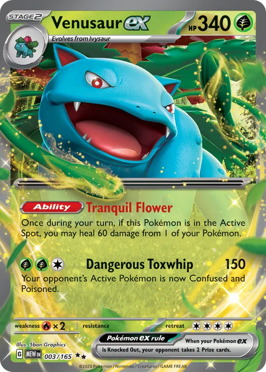 Venusaur ex 003/165 - SV: 151 (HO)