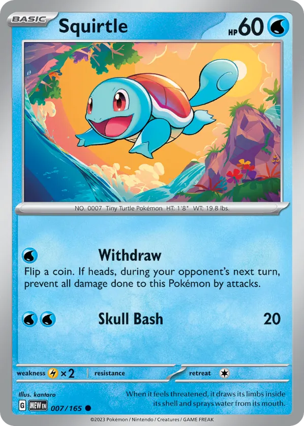 Squirtle 007/165 - SV: 151 (RH)