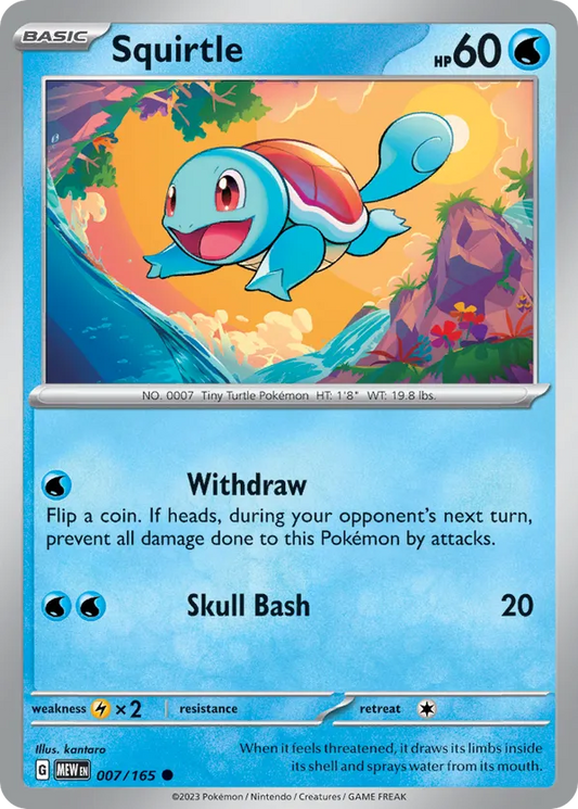 Squirtle 007/165 - SV: 151 (RH)