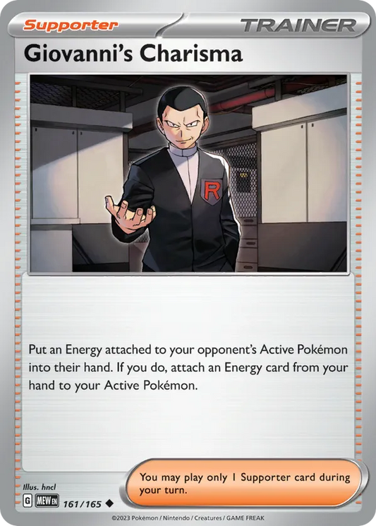 Giovanni's Charisma (JP) 162/165 - Pokemon 151 (RH)