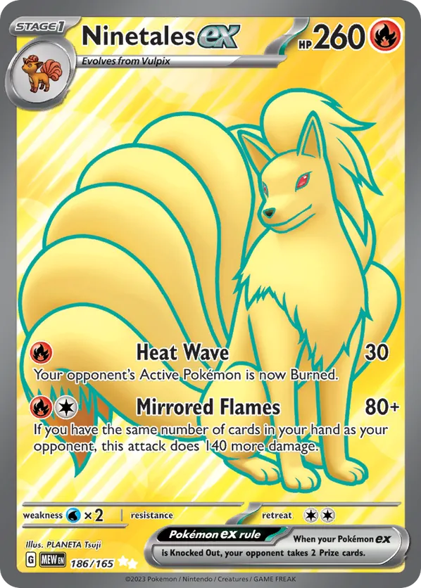 Ninetales ex 186/165 - SV: 151 (HO)