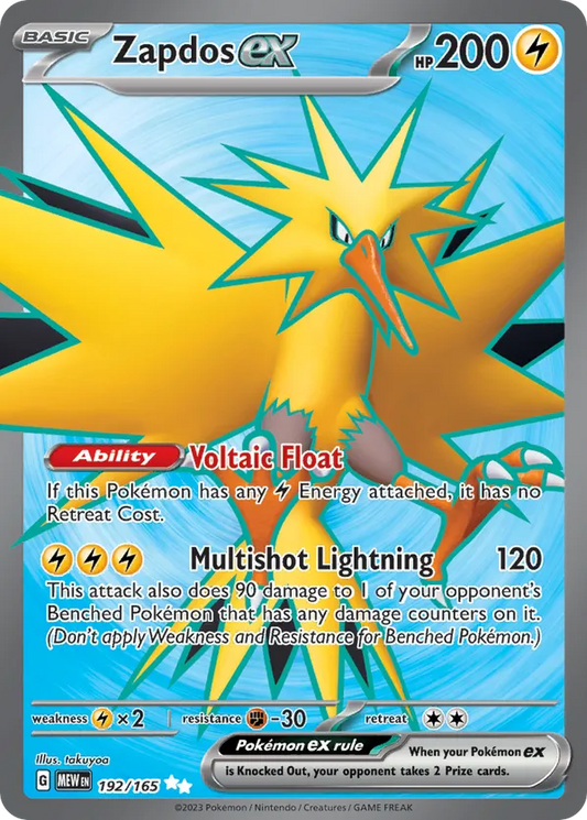 Zapdos ex 192/165 - SV: 151 (HO)