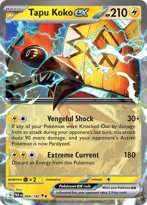 Tapu Koko ex 068/182 - Paradox Rift (HO)