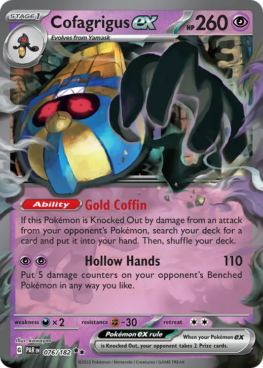 Cofagrigus ex 076/182 - Paradox Rift (HO)