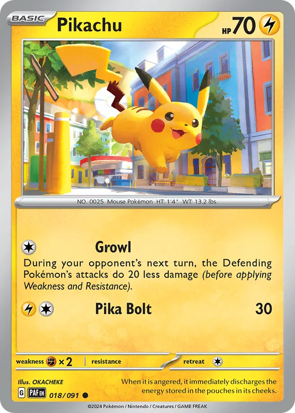 Pikachu (Cosmos Holo) 018/091 - Trick or Trade BOOster Bundle 2024