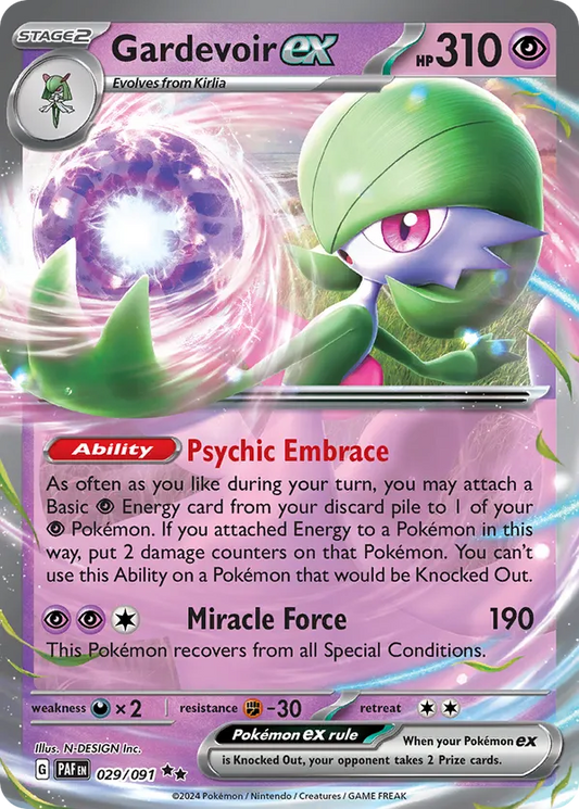 Gardevoir ex 029/091 - Paldean Fates (HO)