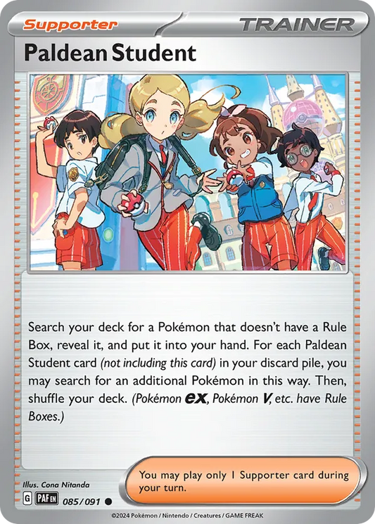 Paldean Student 085/091 - Paldean Fates (RH)
