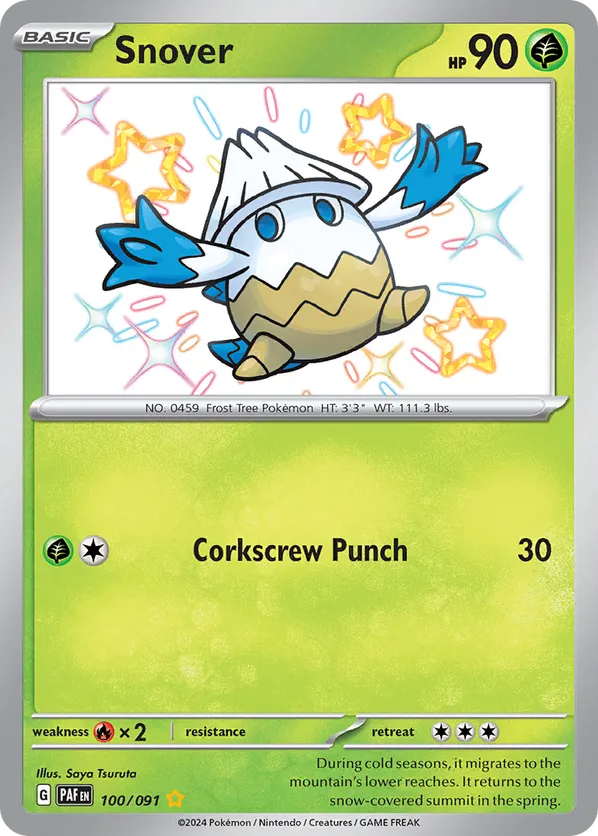 Snover 100/091 - Paldean Fates (HO)
