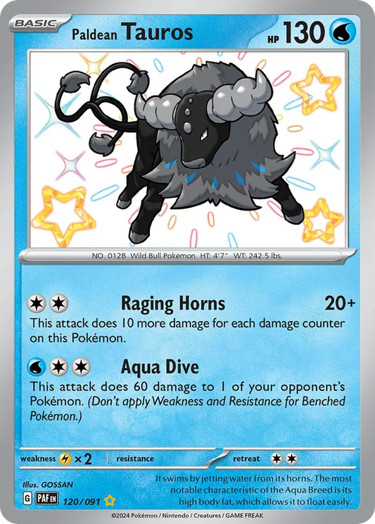 Paldean Tauros 120/091 - Paldean Fates (HO)