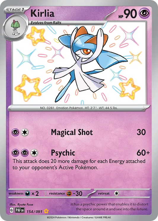 Kirlia 154/091 - Paldean Fates (HO)