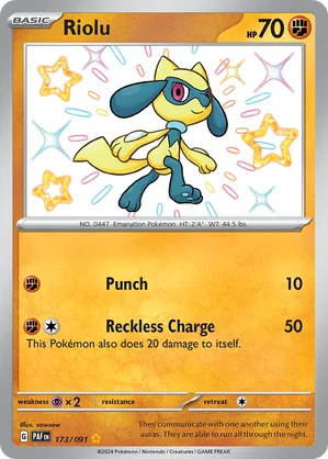 Riolu 173/091 - Paldean Fates (HO)