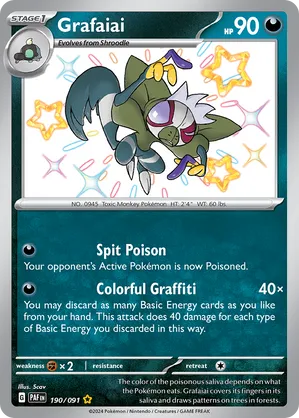Grafaiai 190/091 - Paldean Fates (HO)