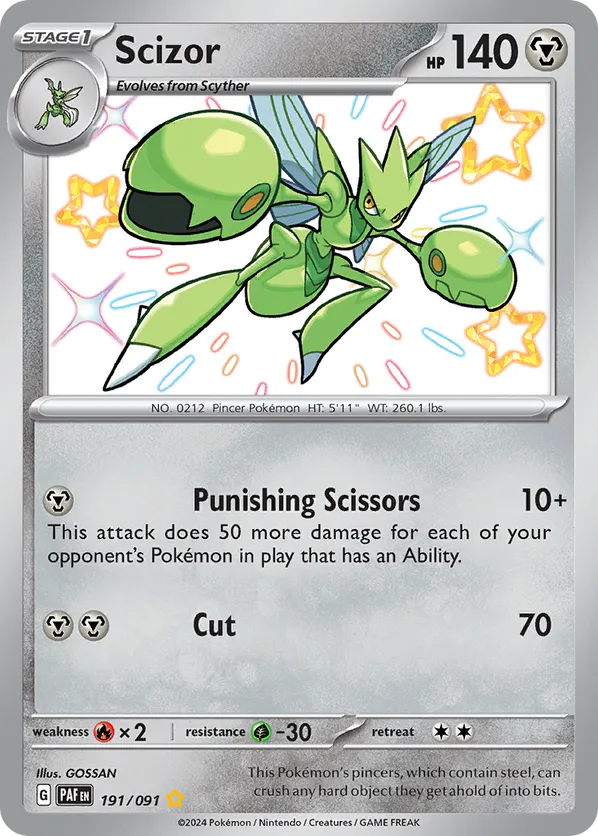 Scizor 191/091 - Paldean Fates (HO)
