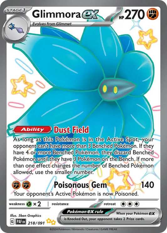 Glimmora ex 218/091 - Paldean Fates (HO)